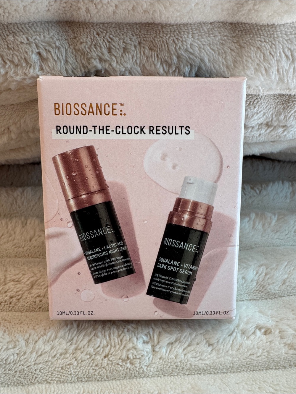 Biossance Round the Clock Serum Set - NIB